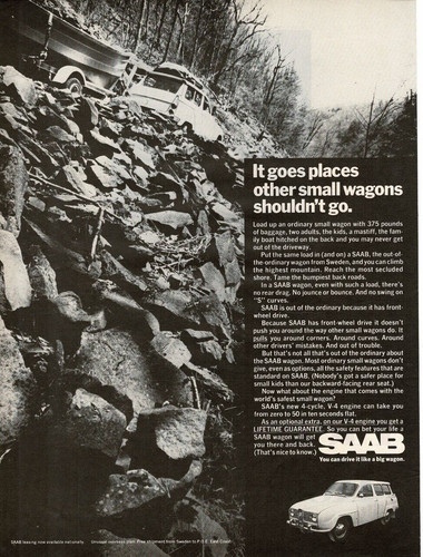 1968 saab station wagon - 1968, on